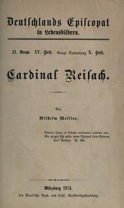 Cover of: Cardinal Reisach by Wilhelm Molitor