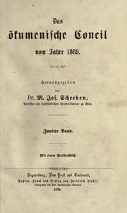 Cover of: ökumenische Concil vom Jahre 1869.