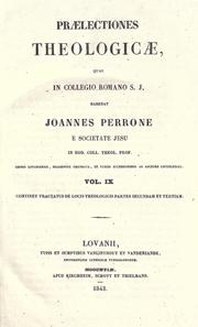 Cover of: Praelectiones theologicae by Perrone, Giovanni