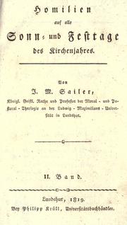 Cover of: Homilien auf alle Sonn-und Festtage des Kirchenjahres