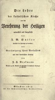 Cover of: Die Lehre der katholischen Kirche von der Verehrung der Heiligen