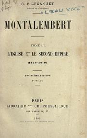Cover of: Montalembert