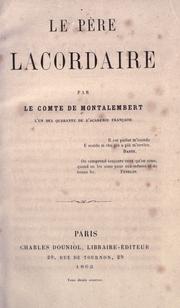 Cover of: Le père Lacordaire