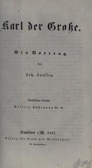 Cover of: Karl der Grosse by Janssen, Johannes