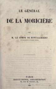 Cover of: Le général de la Moricière