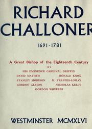 Cover of: Richard Challoner, 1691-1781