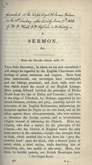 Cover of: A sermon, &c. by Walter Farquhar Hook