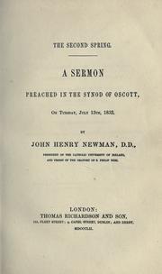 Cover of: The second spring by John Henry Newman