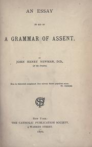 an essay in aid of a grammar of assent summary an essay in aid of a grammar of assent summary