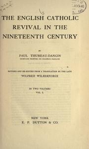 Cover of: English Catholic revival in the nineteenth century