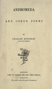 Cover of: Andromeda, and other poems