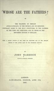 Cover of: Whose are the fathers? by John Harrison