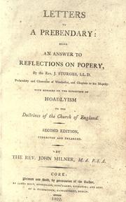 Cover of: Letters to a prebendary by John Milner