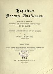 Cover of: Registrum sacrum Anglicanum. by William Stubbs