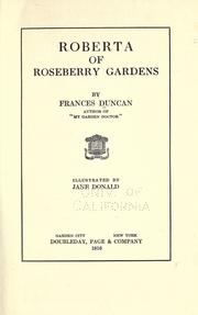 Cover of: Roberta of Roseberry Gardens