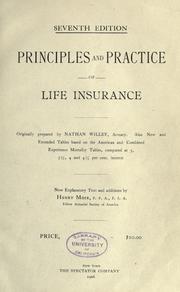 Principles and practice of life insurance by Nathan Willey