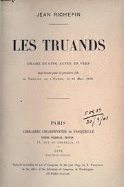 Cover of: Les truands by Jean Richepin