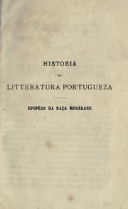 Cover of: Historia da litteratura portugueza