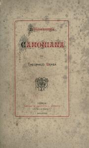 Cover of: Bibliographia camoniana by Teófilo Braga