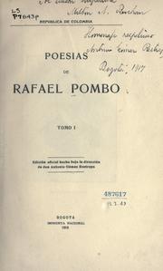 Cover of: Poesias de Rafael Pombo ... by Rafael Pombo