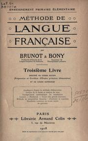 Cover of: Enseignement primaire élémentaire: méthode de langue française.