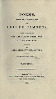 Cover of: Poems / from the Portuguese of Luis de Camoens by Luís de Camões