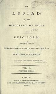 Cover of: The Lusiad by Luís de Camões