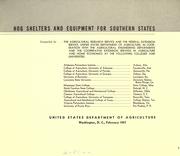 Cover of: Hog shelters and equipment for southern states