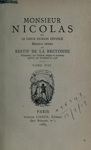 Monsieur Nicolas by Restif de La Bretonne