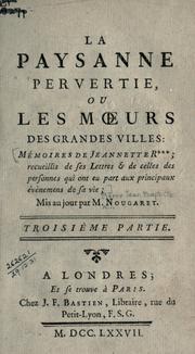 Cover of: La paysanne pervertie by P. J. B. Nougaret