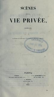 Scènes de la vie privée by Honoré de Balzac