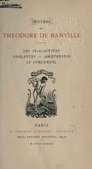Cover of: Les stalactites by Théodore Faullain de Banville