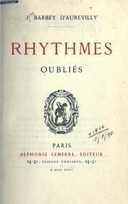 Cover of: Rhythmes oubliés.