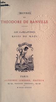 Cover of: Les cariatides by Théodore Faullain de Banville