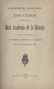 Cover of: Los cronistas valencianos. by Vicente Castañeda y Alcover