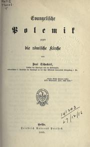 Cover of: Evangelische Polemik gegen die römische Kirche. by Tschackert, Paul.