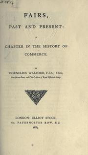 Cover of: Fairs, past and present: a chapter in the history of commerce.