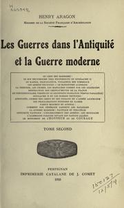 Cover of: guerres dans l'antiquité et la guerre moderne.