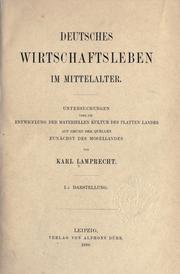 Deutsches Wirtschaftsleben im  Mittelalter by Karl Lamprecht