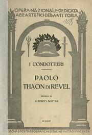 Cover of: L' ammiraglio Paolo Thaon di Revel by Alberto Bottini