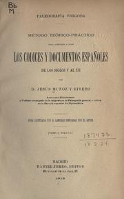 Paleografia Visigoda by Jésus Muñoz y Rivero
