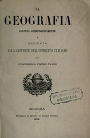 Cover of: La geografia eposta compendiosamente. by Pietro Della Valle