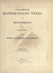 Cover of: Gesammelte mathematische Werke.: Hrsg. von Robert Haussner und Karl Schering.