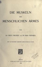Cover of: Handbuch der Anatomie des Menschen.