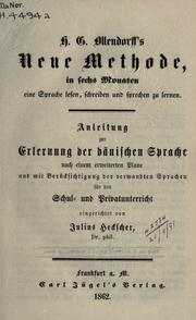 Anleitung zur Erlernung der dänischen Sprache by Julius Heckscher