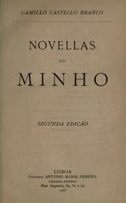 Cover of: Novellas do Minho