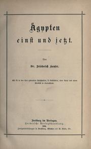 Cover of: Ägypten einst und jetzt