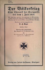Cover of: Der Völkerkrieg: eine Chronik der Ereignisse seit dem 1. Juli 1914