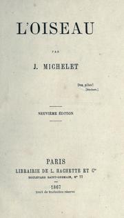 Cover of: L' oiseau. by Jules Michelet