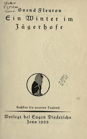 Cover of: Winter im Jägerhofe